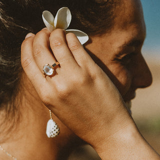 Moonstone Embrace Ring