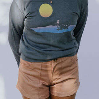 Retro Pocket Shorts - Dusty Rose Twill