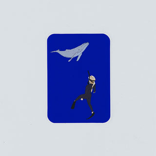 Whale Dive Sticker