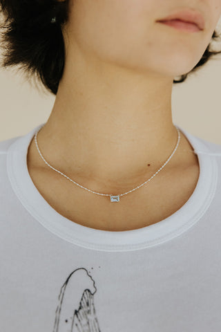 Ocean Blue Topaz Necklace