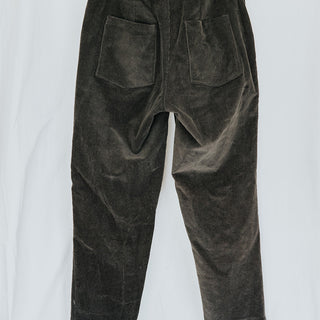 Retro Pocket Pants - Charcoal Corduroy