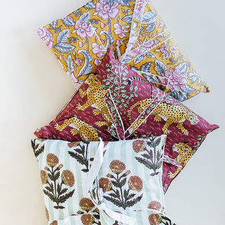 Block Print Pajama Sets - Long Sleeve