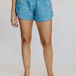 Pau Hana Shorts - Quilted Ulu - Surf