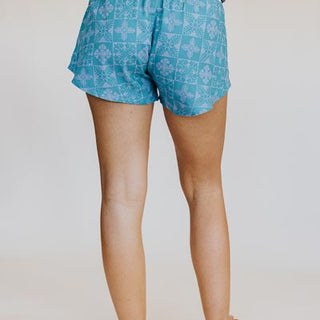 Pau Hana Shorts - Quilted Ulu - Surf