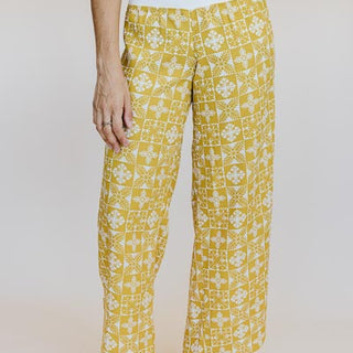 Pau Hana Pants - Quilted Ulu - Marigold