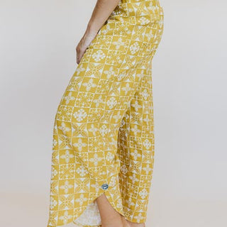 Pau Hana Pants - Quilted Ulu - Marigold