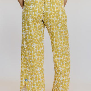 Pau Hana Pants - Quilted Ulu - Marigold