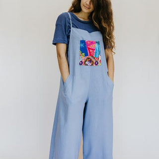 Sun Pocket Overalls - Blue