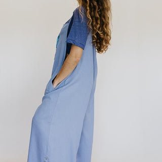Sun Pocket Overalls - Blue