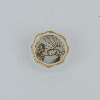 Gold Rim Ring Dish