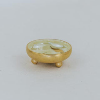 Footed Gold Ring Dish
