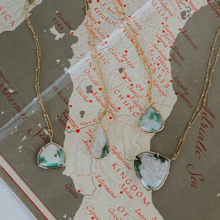 Emerald Gemstone Necklace - Small