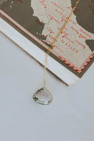 Emerald Gemstone Necklace - Large