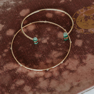 Rivet Bangle - 14k