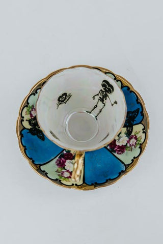 Skeleton Teacup & Saucer