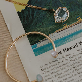 Banded Pink Tourmaline Cuff