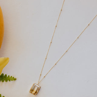 Sunset Cascade Citrine Necklace