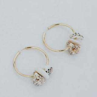 Bombucha Beach Shell Hoops
