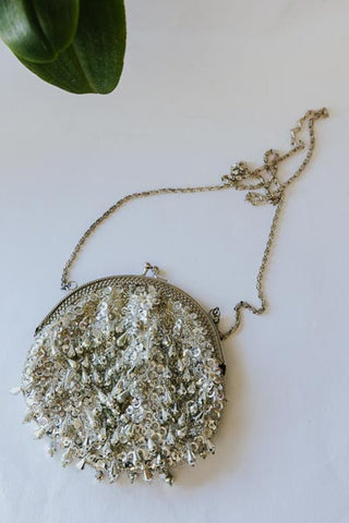 Silver Tassle Bag
