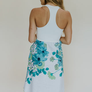 Tablecloth Dress - Teal Mod Floral