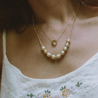 Sliding South Seas Pearl Necklace