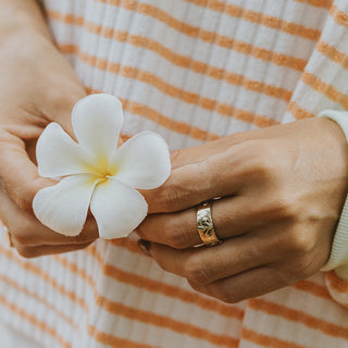 Fleur De Lis Band Rings
