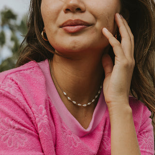 Freshwater Pearl Choker - 14k