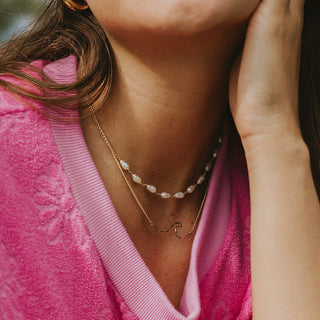 Freshwater Pearl Choker - 14k