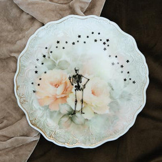 Ornate Skeleton Dessert Plate