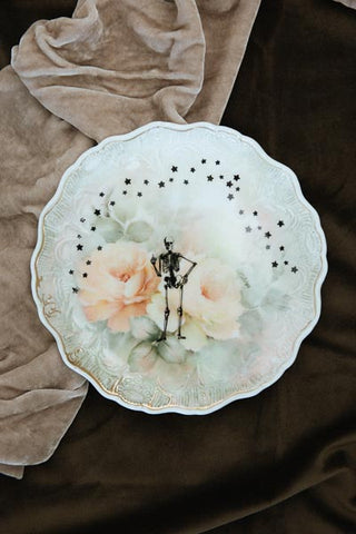 Ornate Skeleton Dessert Plate