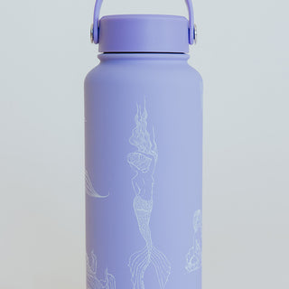 Mermaid Party Water Bottle - Lavender
