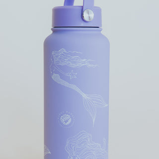 Mermaid Party Water Bottle - Lavender