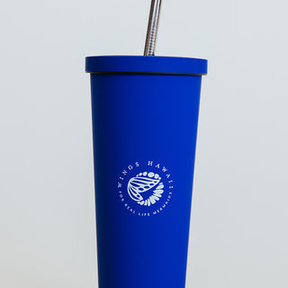Humpback Whale Tumbler - Royal Blue