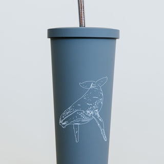 Humpback Whale Tumbler - Grey