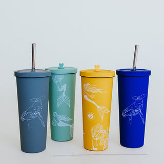 Mermaid Party Tumbler - Sunflower