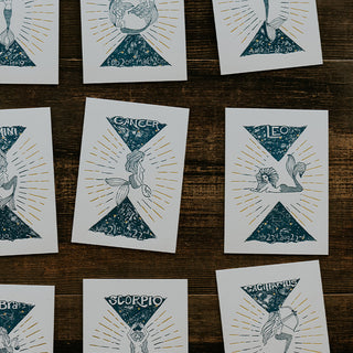 Zodiac Letterpress Prints