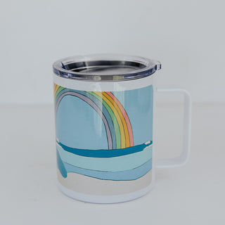 Stainless Steel Mug - Rainbow Surfer