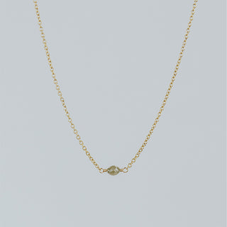 Diamond in the Rough Solitaire Necklace - Oval