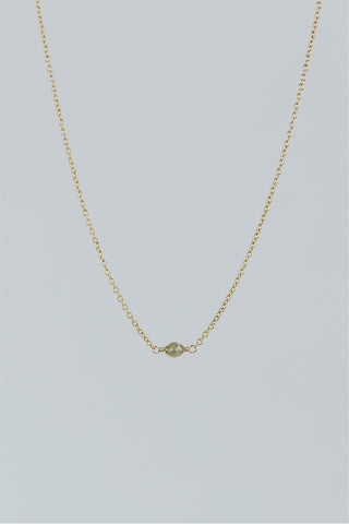 Diamond in the Rough Solitaire Necklace - Oval