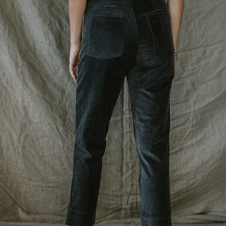 Retro Pocket Pants - Charcoal Corduroy