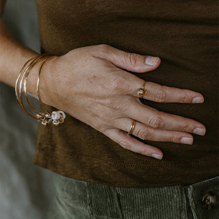 Banded Crystal Ring - Imperial Topaz