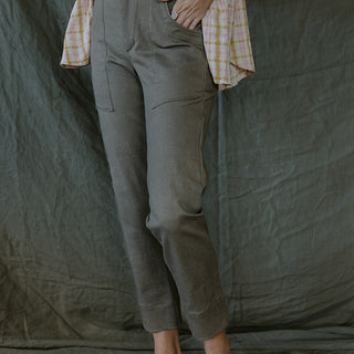 Retro Pocket Pants - Brown Twill