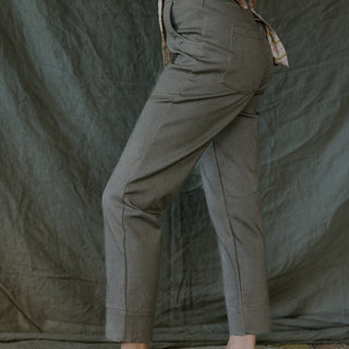 Retro Pocket Pants - Brown Twill