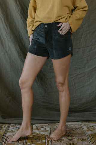 Retro Pocket Shorts - Charcoal