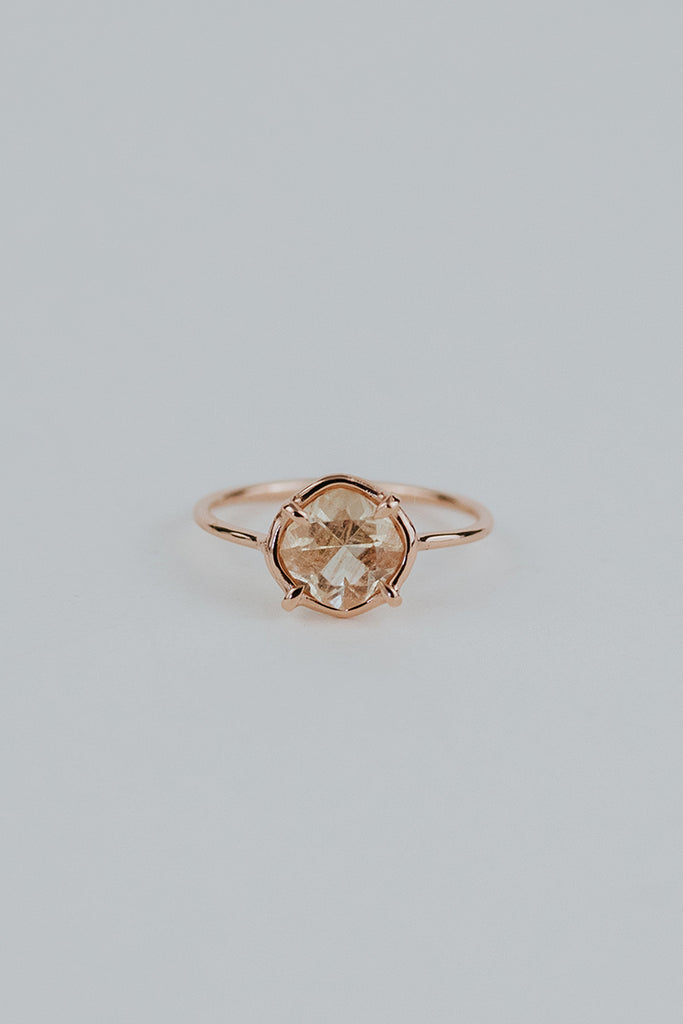 Sunstone Ring - 14k Rose Gold
