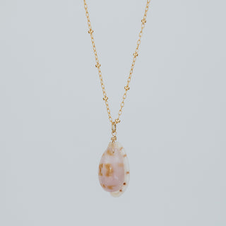 Gold Hawaiian Seashell necklace chain boho mermaid 