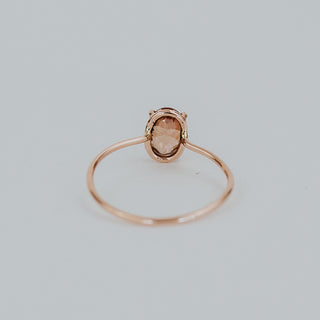 Prong Set Ring - Zircon - 14K Rose Gold