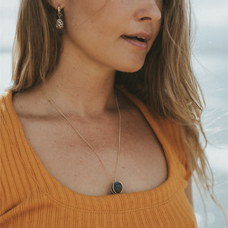 U Neck Cropped Tee - Marigold
