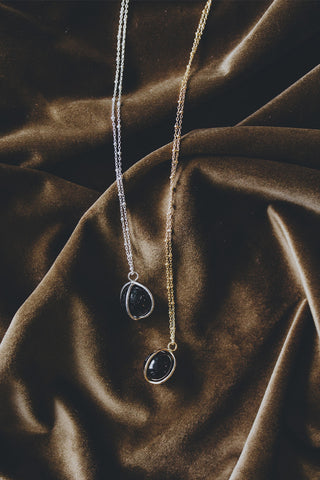 Sphere Necklace - Black Tourmaline