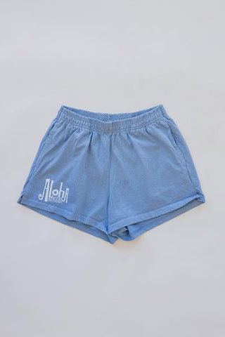 Wings Hawaii Aloha shorts in sky blue - front 